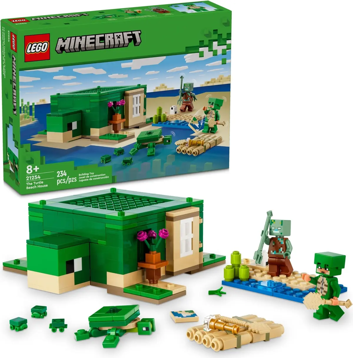 LEGO Minecraft 21254 The Turtle Beach House set, image 2