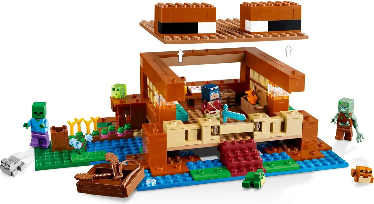 LEGO Minecraft 21256 The Frog House set, image 4