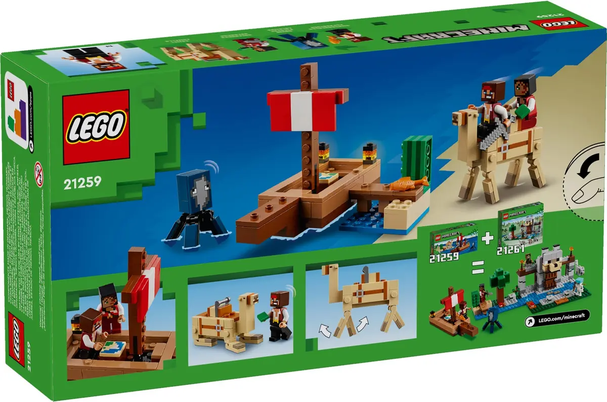 LEGO Minecraft 21259 The Pirate Ship Voyage set, image 7
