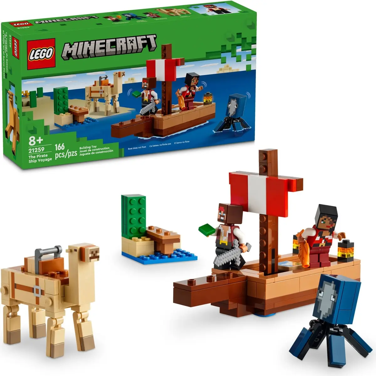 LEGO Minecraft 21259 The Pirate Ship Voyage set, image 8