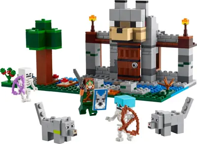 LEGO Minecraft 21261 The Wolf Stronghold set