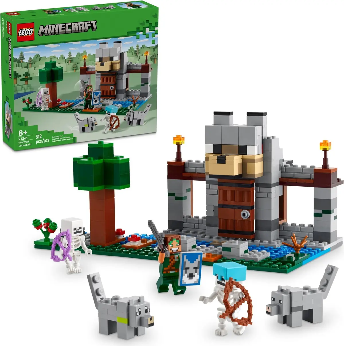 LEGO Minecraft 21261 The Wolf Stronghold set, image 6