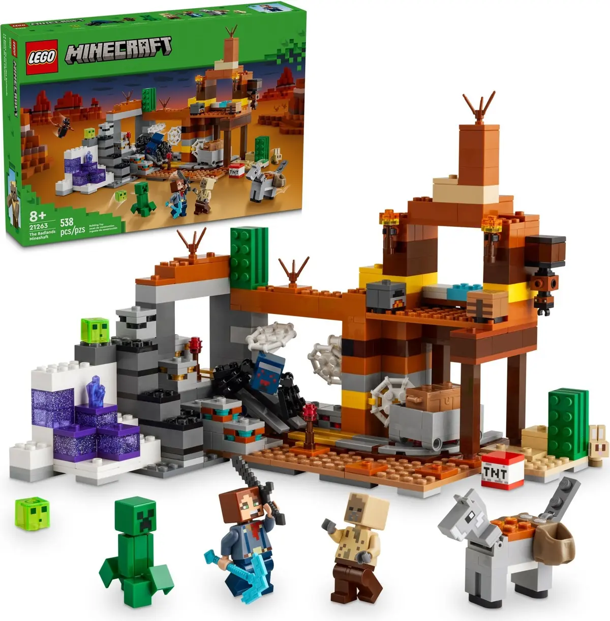 LEGO Minecraft 21263 The Badlands Mineshaft set, image 8