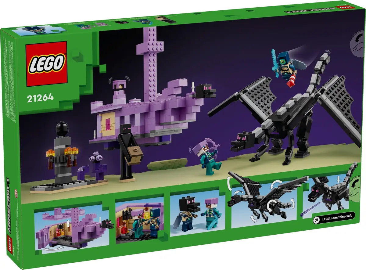 LEGO Minecraft 21264 The Ender Dragon and End Ship set, image 6