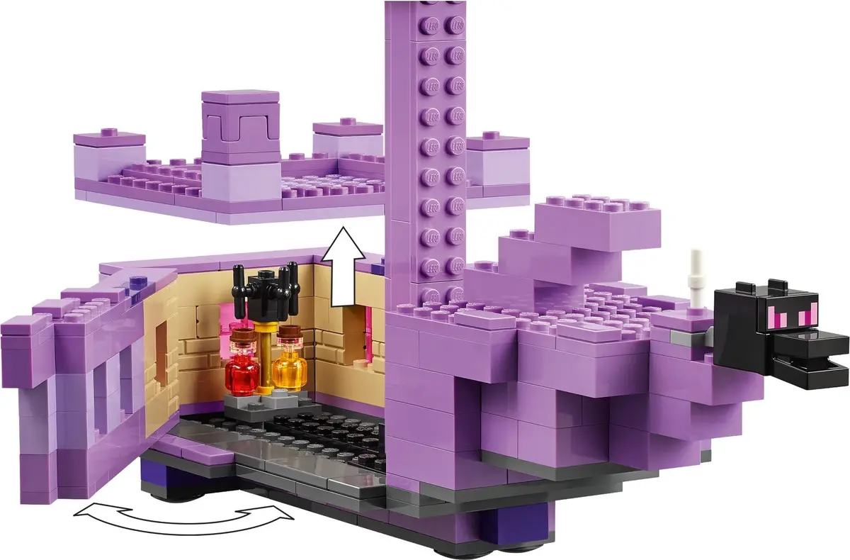 LEGO Minecraft 21264 The Ender Dragon and End Ship set, image 2