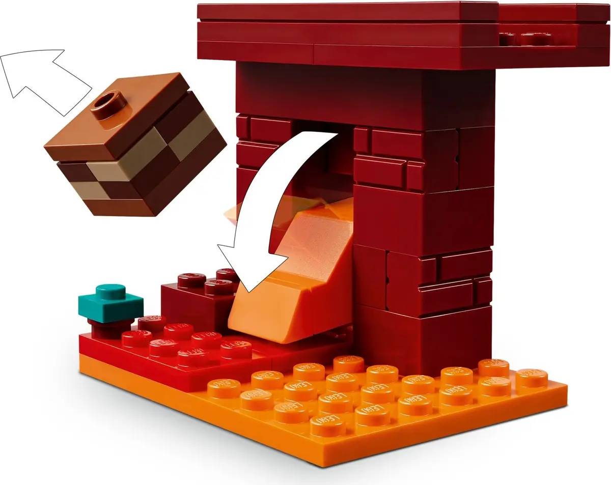 LEGO Minecraft 21266 The Nether Lava Battle set, image 8