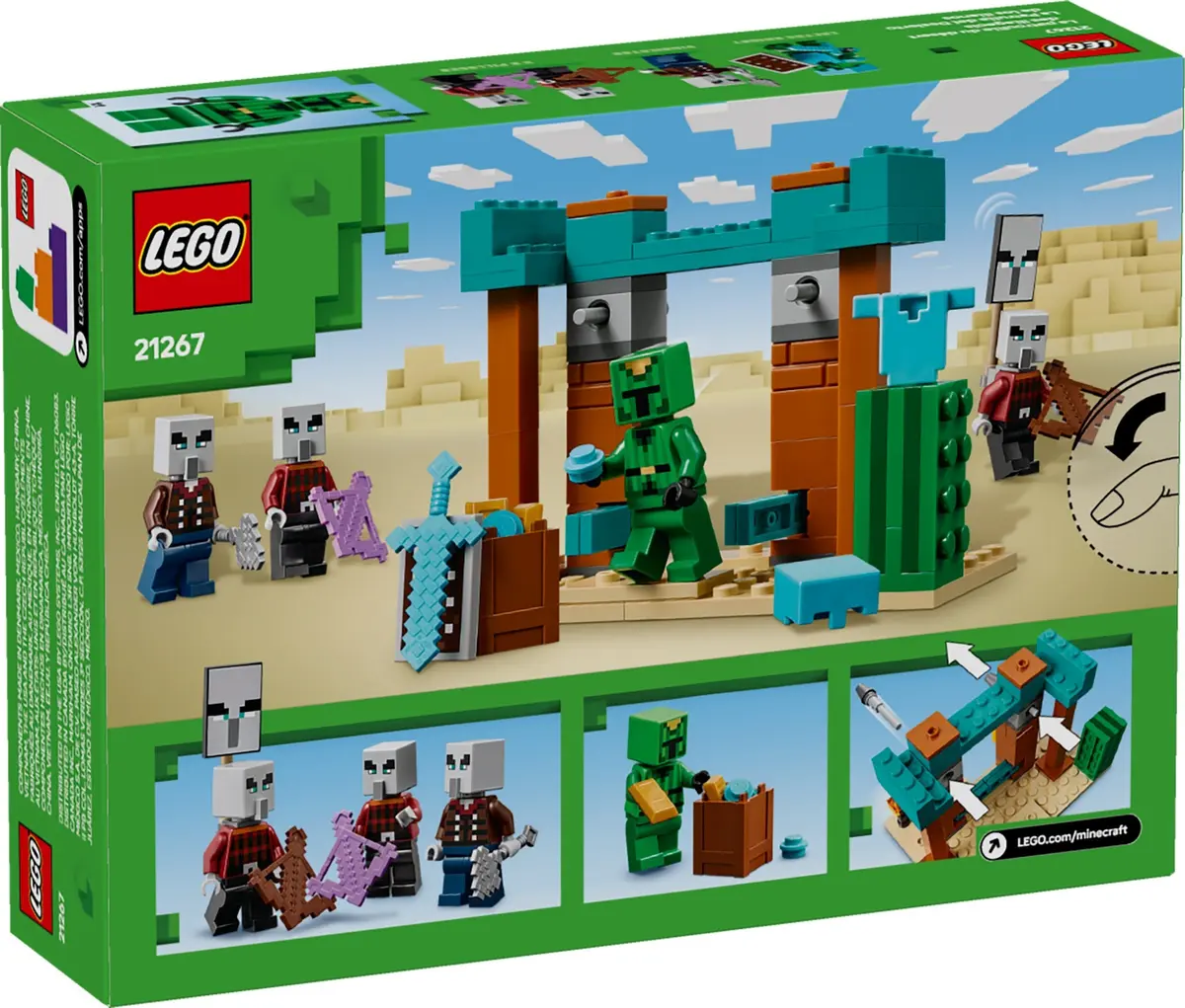 LEGO Minecraft 21267 The Illager Desert Patrol set, image 2