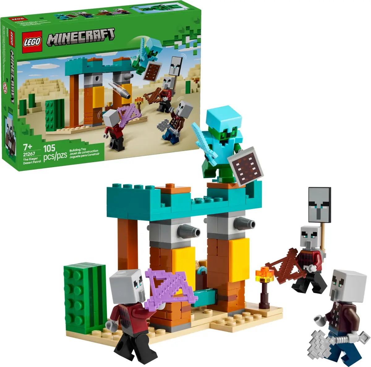 LEGO Minecraft 21267 The Illager Desert Patrol set, image 3