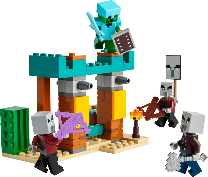 LEGO Minecraft 21267 The Illager Desert Patrol set