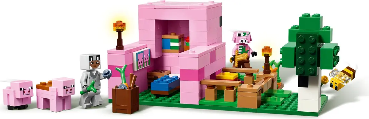 LEGO Minecraft 21268 The Baby Pig House set, image 7