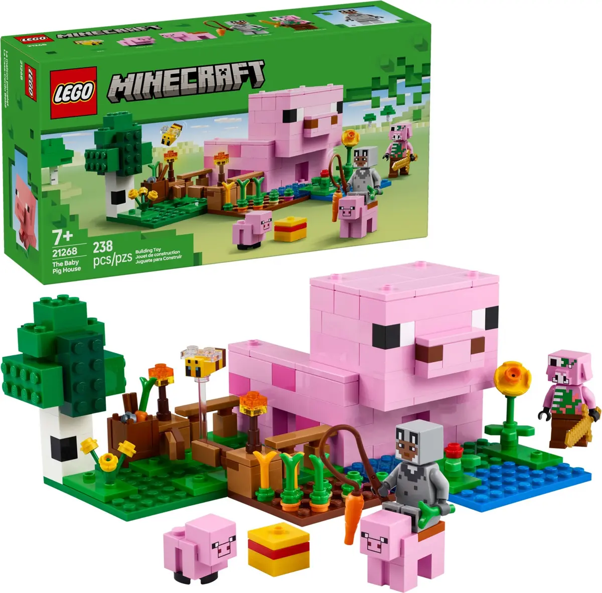 LEGO Minecraft 21268 The Baby Pig House set, image 3