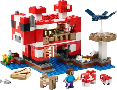 LEGO Minecraft 21270 The Mooshroom House set