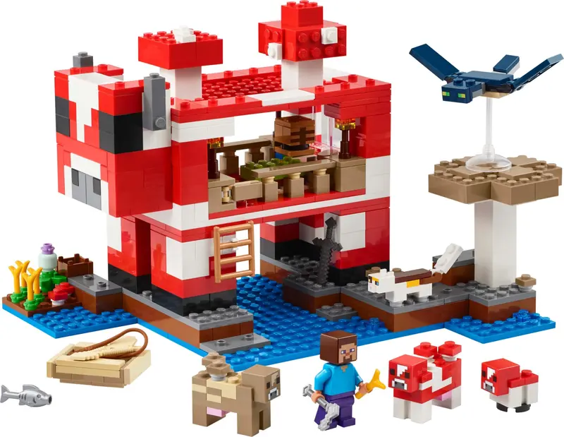 LEGO Minecraft 21270 The Mooshroom House set