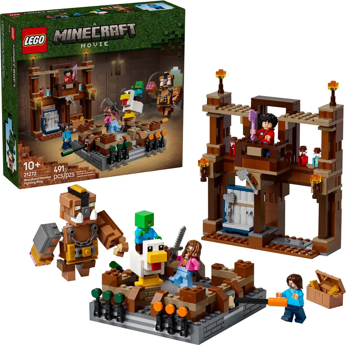 LEGO Minecraft 21272 Woodland Mansion Fighting Ring set, image 3
