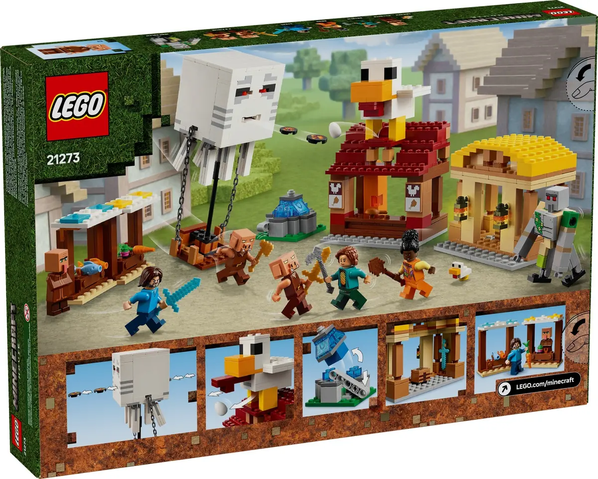 LEGO Minecraft 21273 The Ghast Balloon Village Attack set, image 2