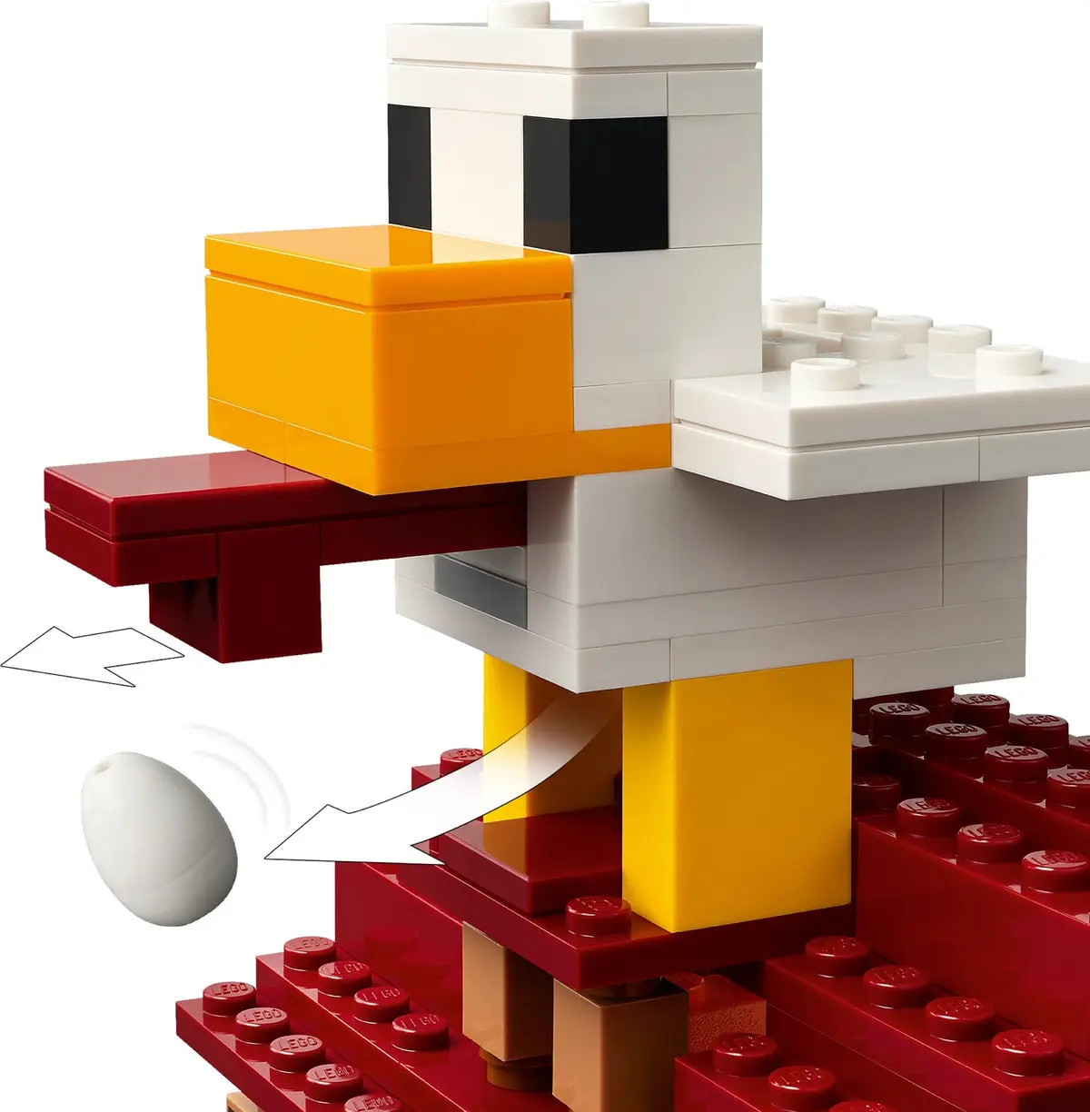 LEGO Minecraft 21273 The Ghast Balloon Village Attack set, image 11