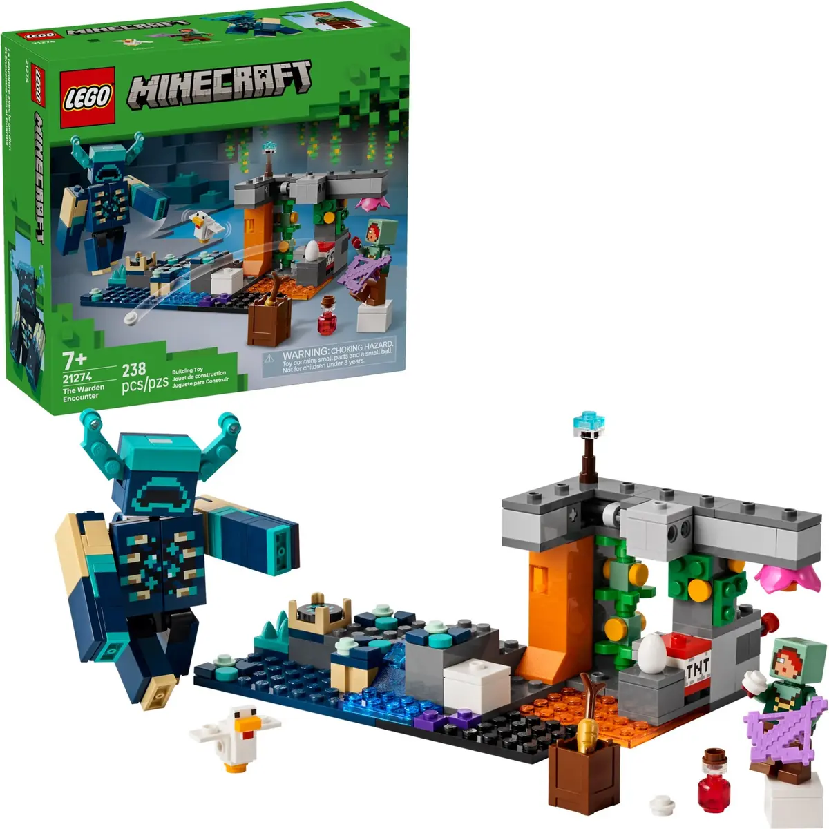 LEGO Minecraft 21274 The Warden Encounter set, image 3