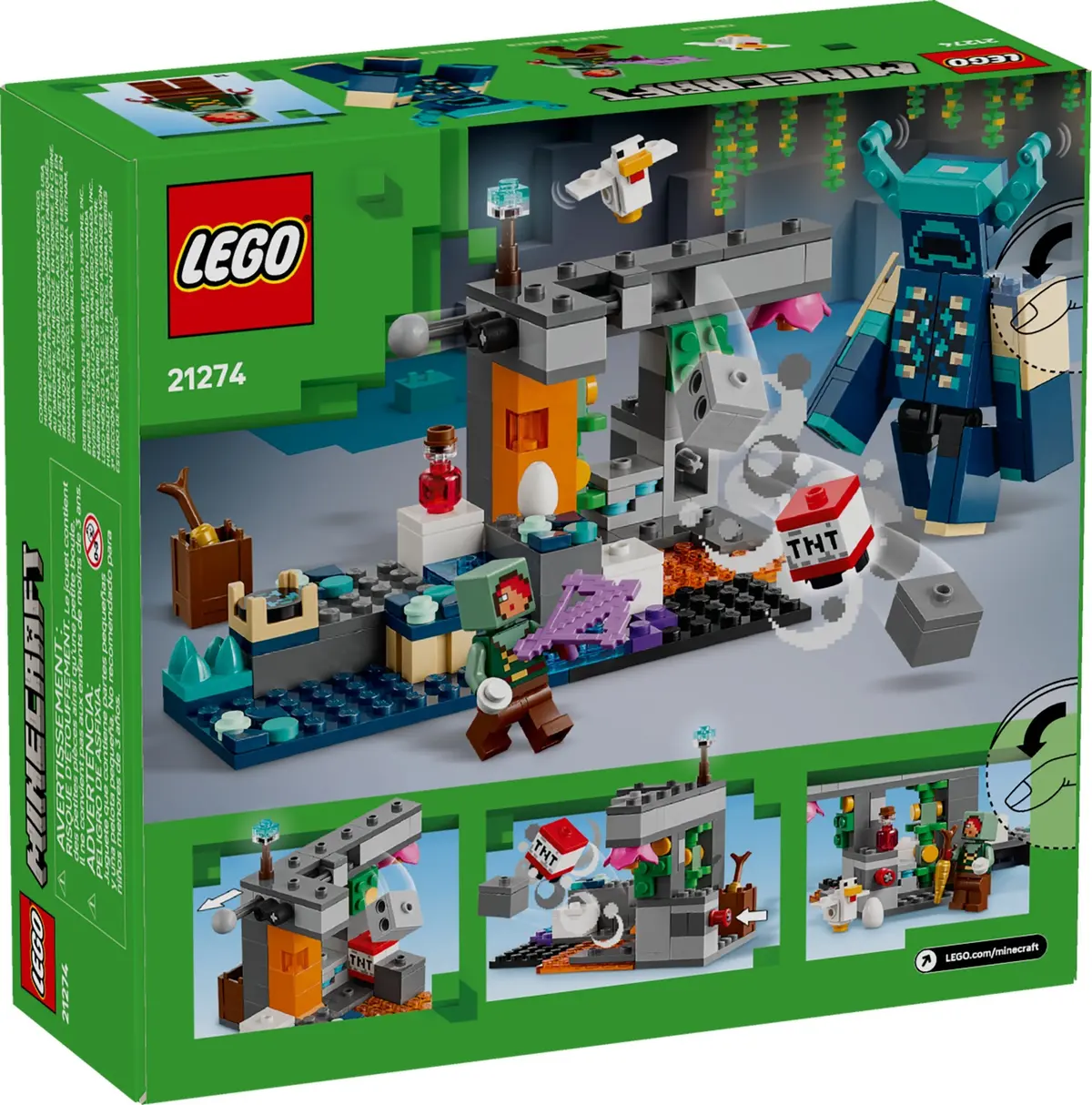 LEGO Minecraft 21274 The Warden Encounter set, image 2