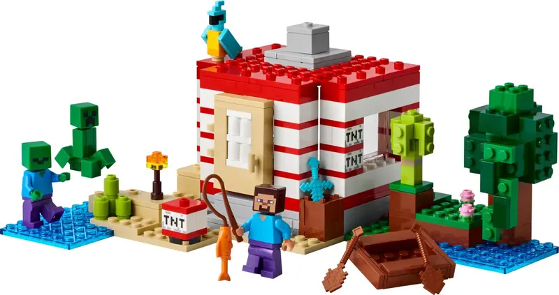 LEGO Minecraft 21275 The TNT Jungle House set