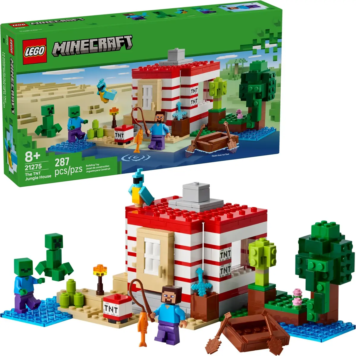 LEGO Minecraft 21275 The TNT Jungle House set, image 3