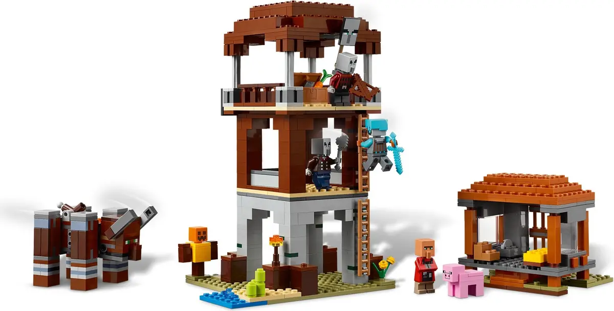 LEGO Minecraft 21278 The Pillager Outpost and Ravager set, image 8