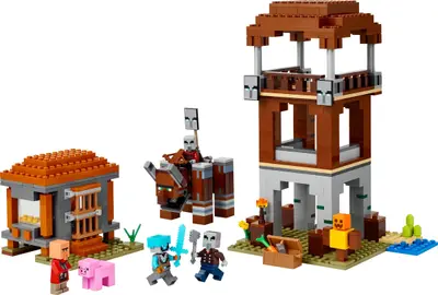 LEGO Minecraft 21278 The Pillager Outpost and Ravager set
