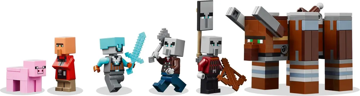 LEGO Minecraft 21278 The Pillager Outpost and Ravager set, image 7