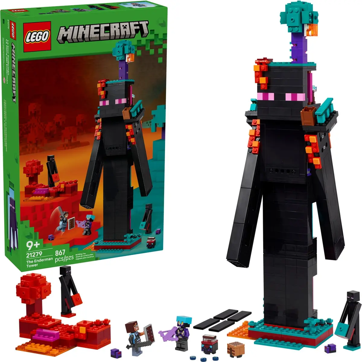 LEGO Minecraft 21279 The Enderman Tower set, image 3