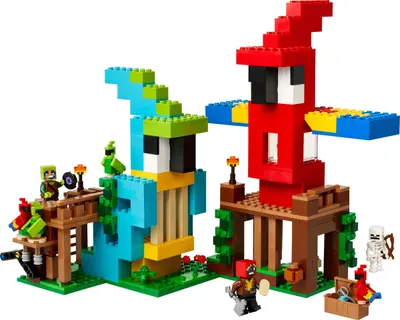 LEGO Minecraft 21282 The Parrot Houses set