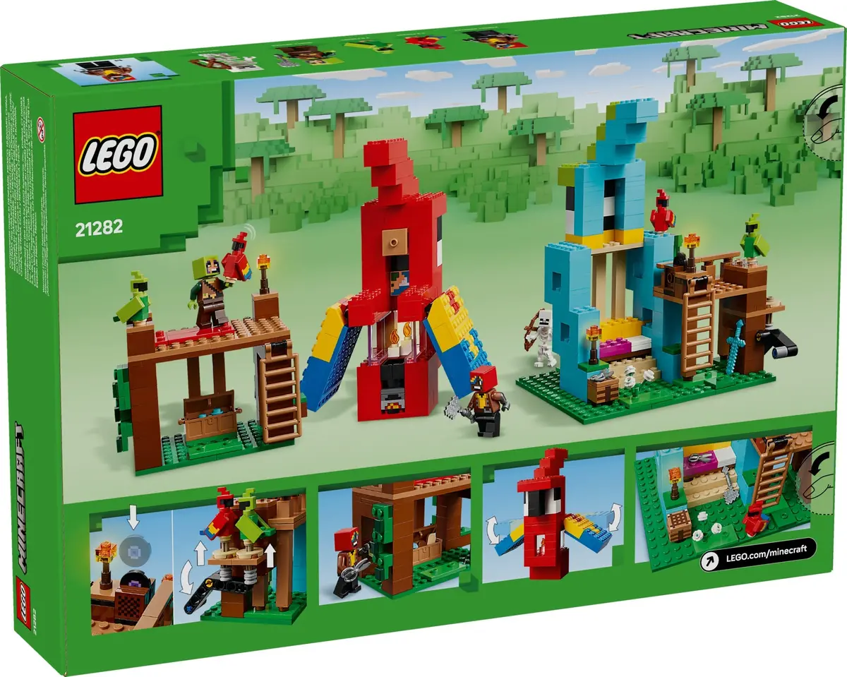 LEGO Minecraft 21282 The Parrot Houses set, image 2