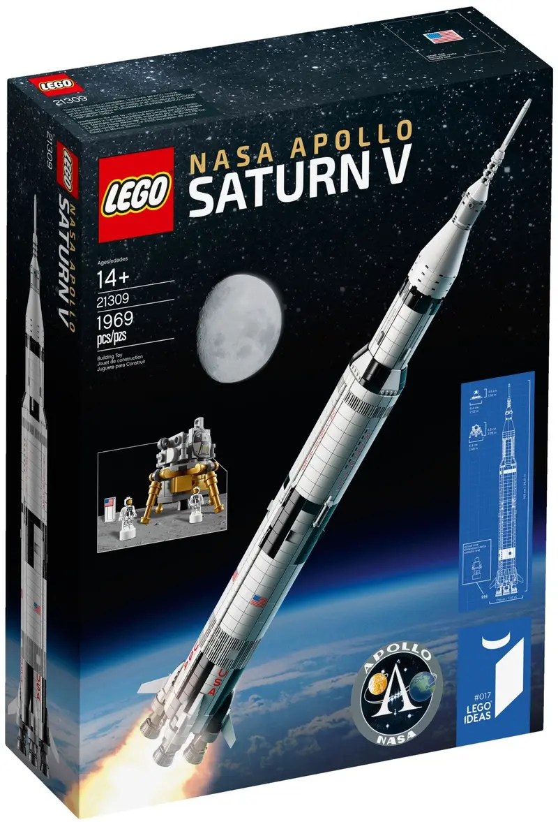 LEGO Ideas 21309 NASA Apollo Saturn V set, image 2
