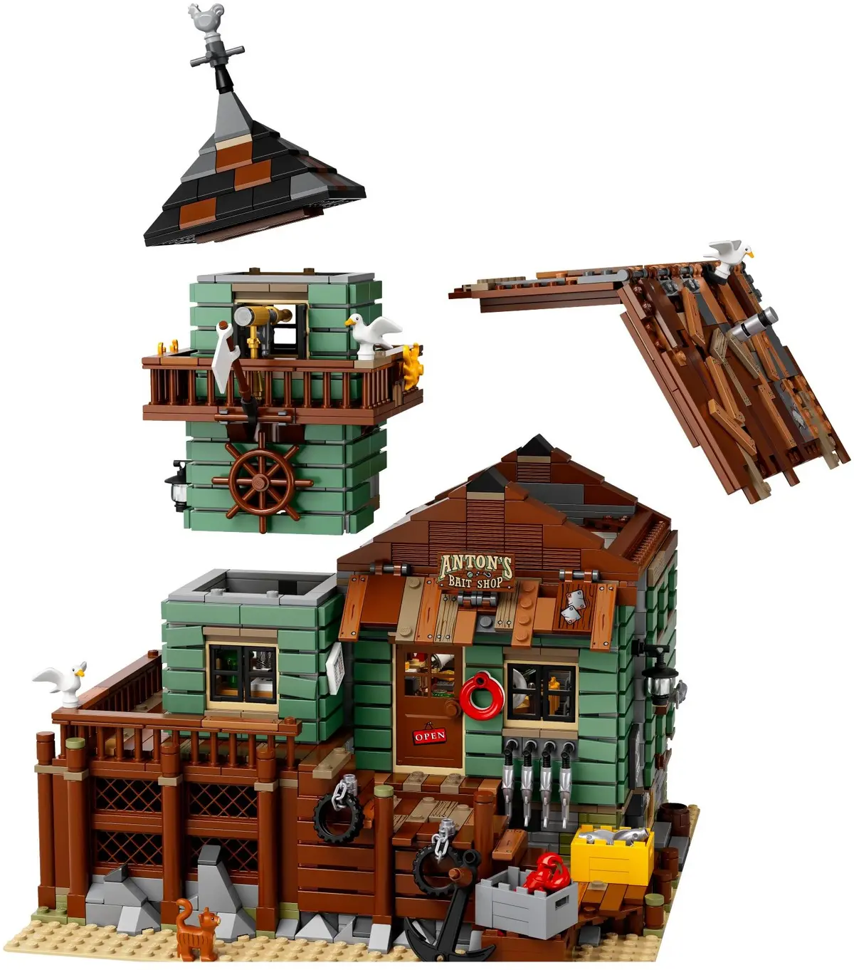 LEGO Ideas 21310 Old Fishing Store set, image 7