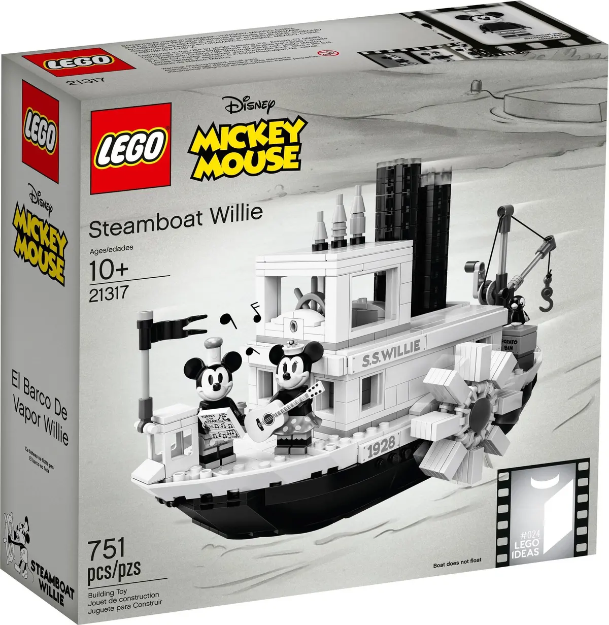 LEGO Ideas 21317 Steamboat Willie set, image 3