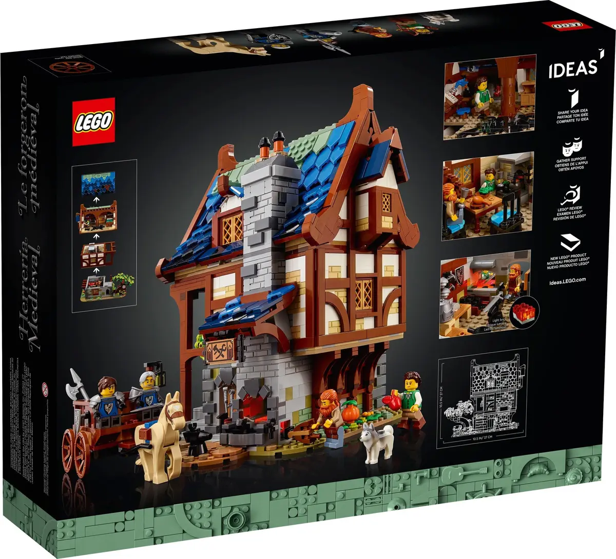 LEGO Ideas 21325 Medieval Blacksmith set, image 13