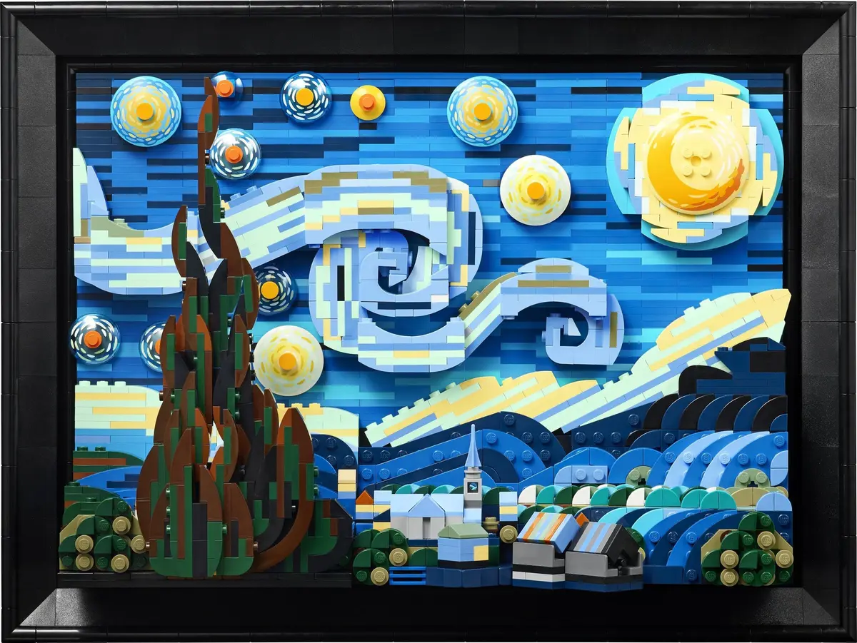 LEGO Ideas 21333 Vincent van Gogh - The Starry Night set, image 5