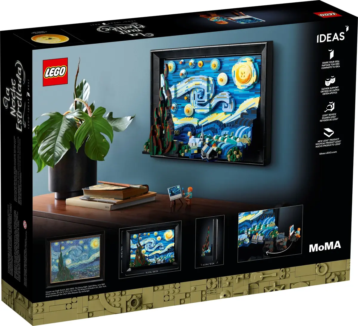 LEGO Ideas 21333 Vincent van Gogh - The Starry Night set, image 11