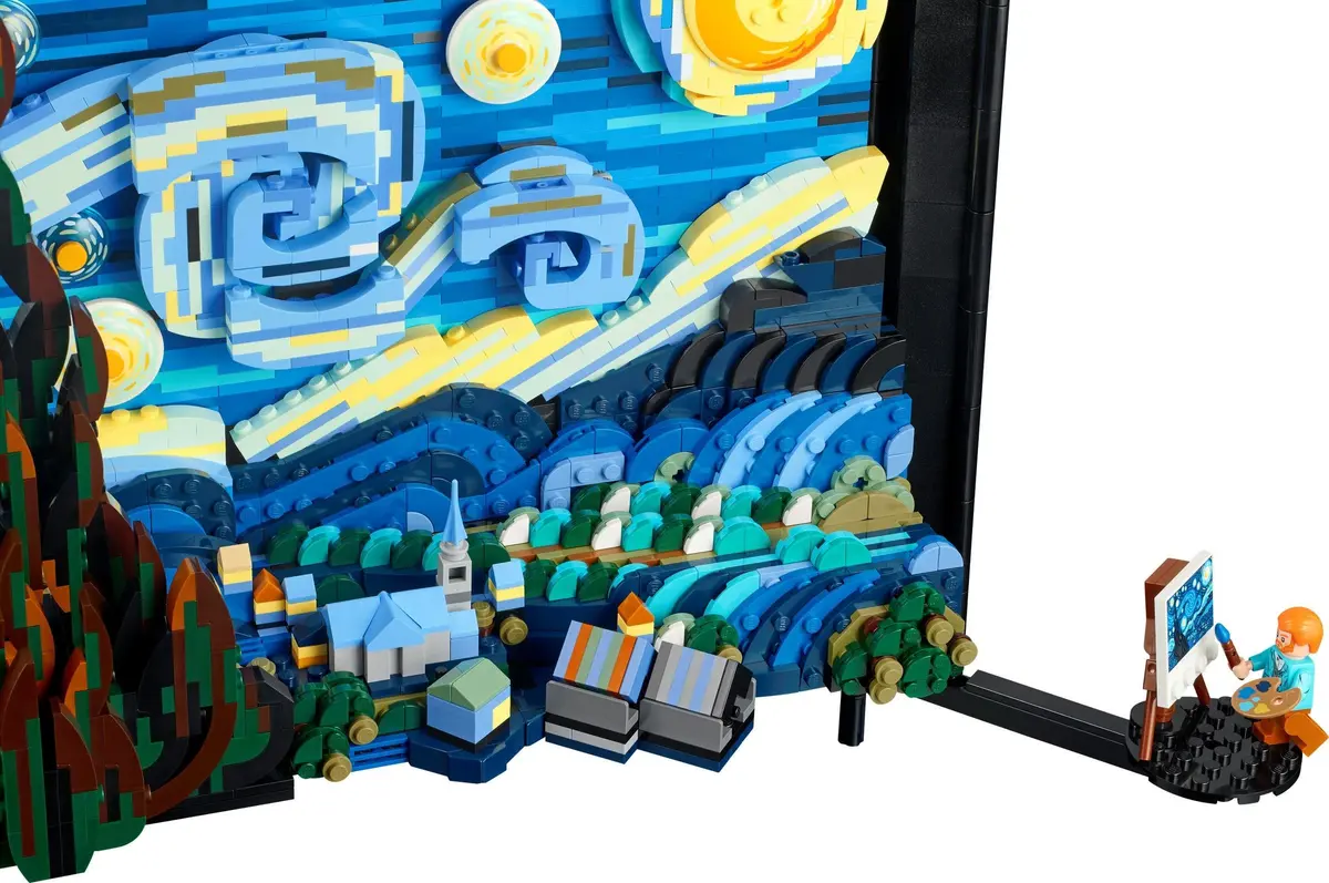 LEGO Ideas 21333 Vincent van Gogh - The Starry Night set, image 7