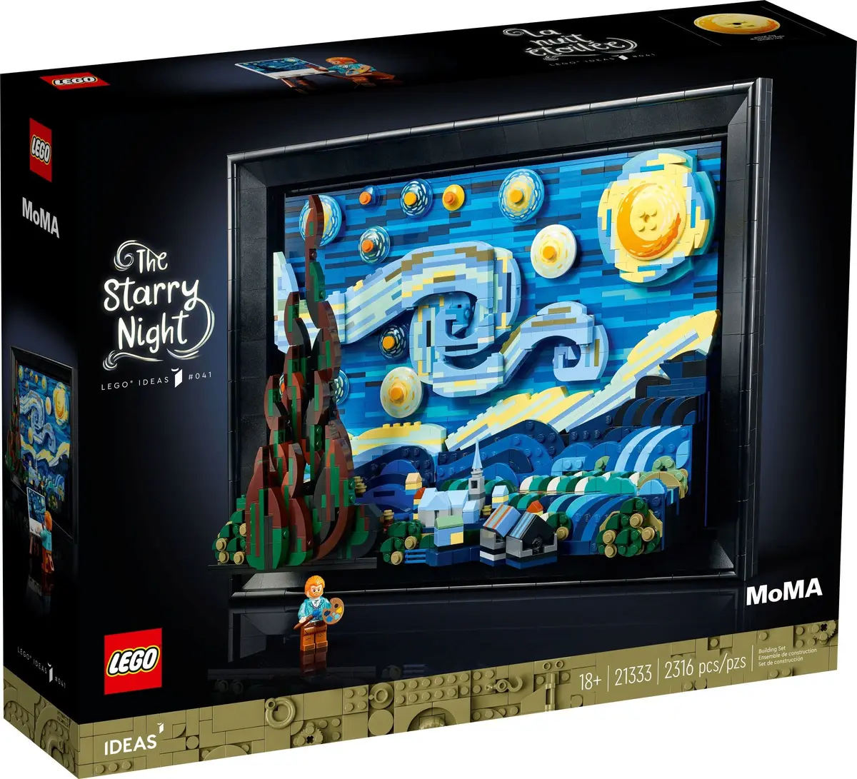 LEGO Ideas 21333 Vincent van Gogh - The Starry Night set, image 2