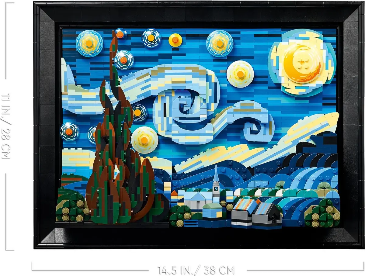 LEGO Ideas 21333 Vincent van Gogh - The Starry Night set, image 9