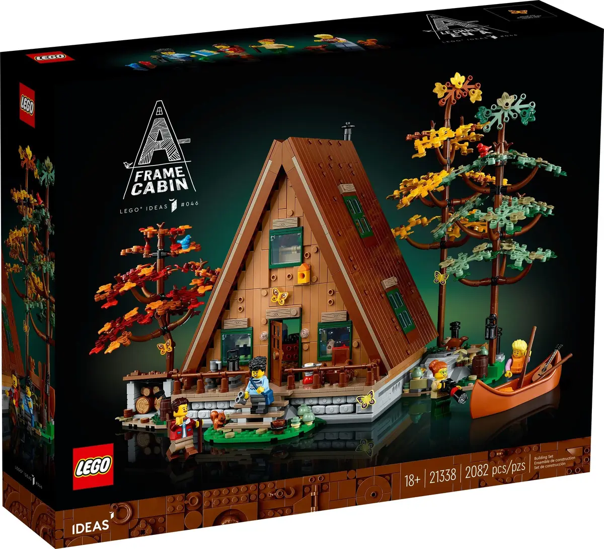 LEGO Ideas 21338 A-Frame Cabin set, image 2