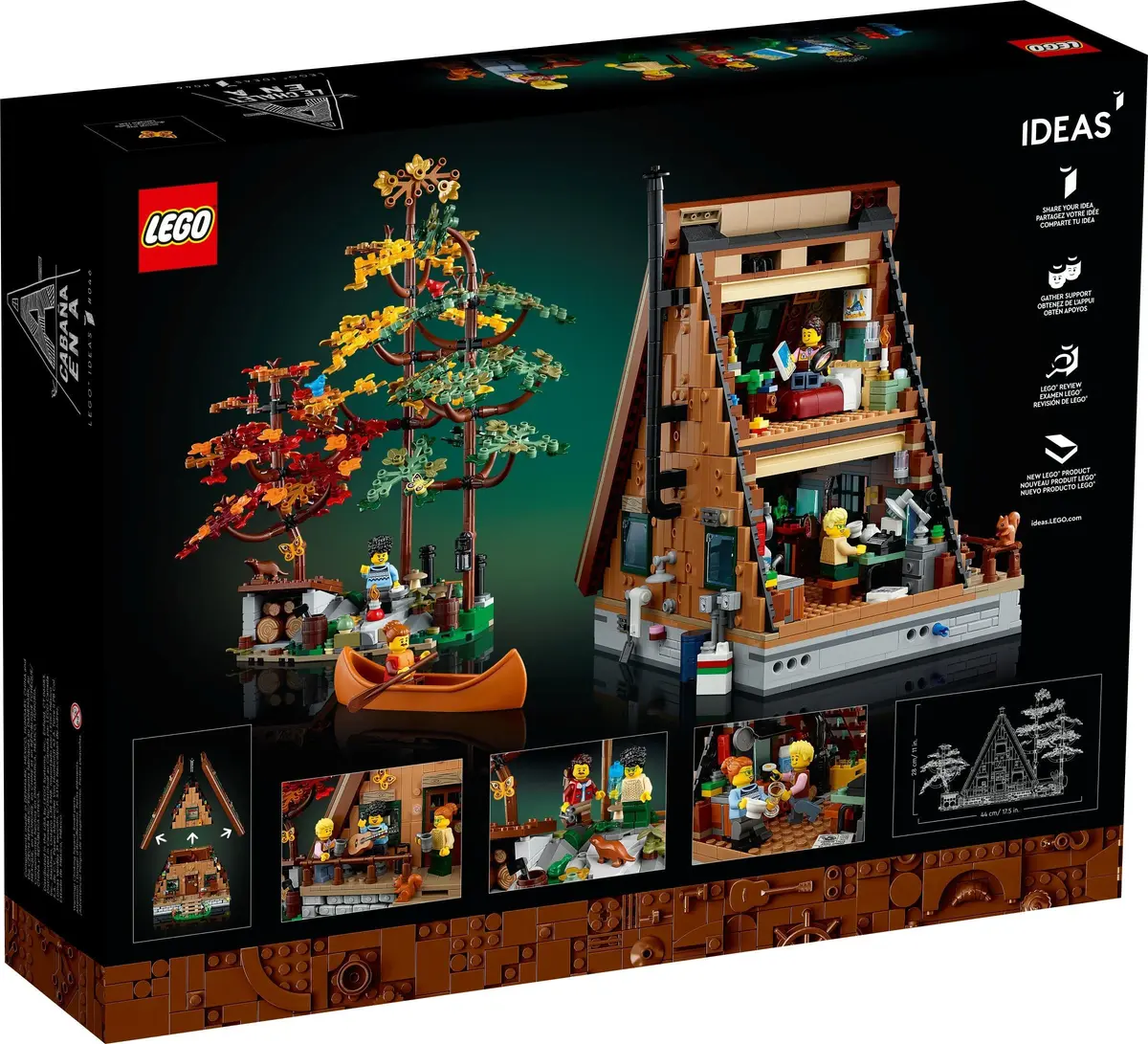 LEGO Ideas 21338 A-Frame Cabin set, image 3