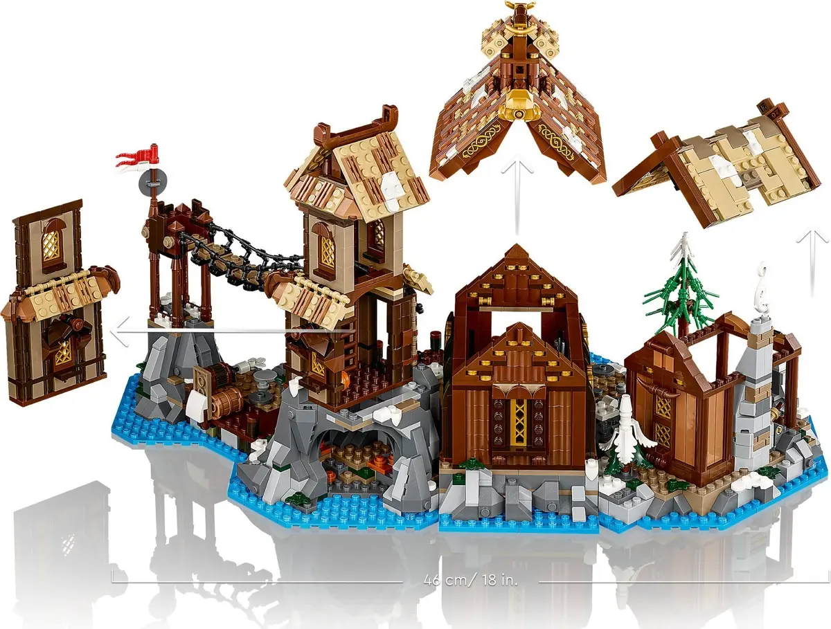 LEGO Ideas 21343 Viking Village set, image 12