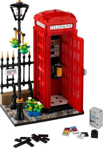 LEGO Ideas 21347 Red London Telephone Box set