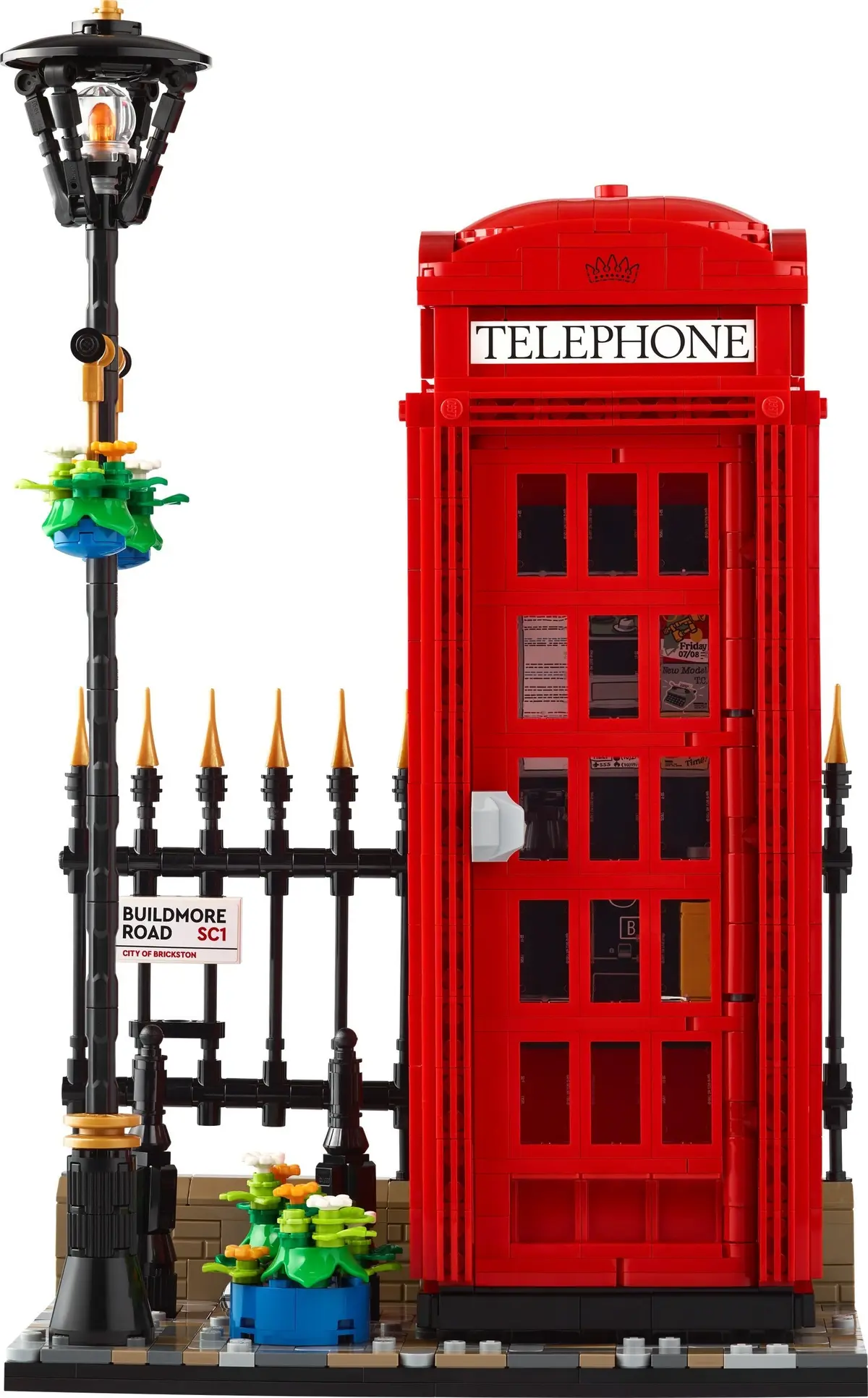 LEGO Ideas 21347 Red London Telephone Box set, image 2