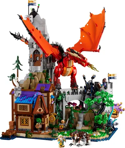 LEGO Ideas 21348 Dungeons & Dragons: Red Dragon's Tale set