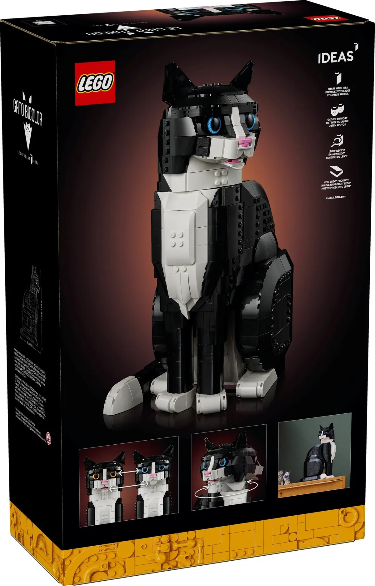 LEGO Ideas 21349 Tuxedo Cat set, image 2