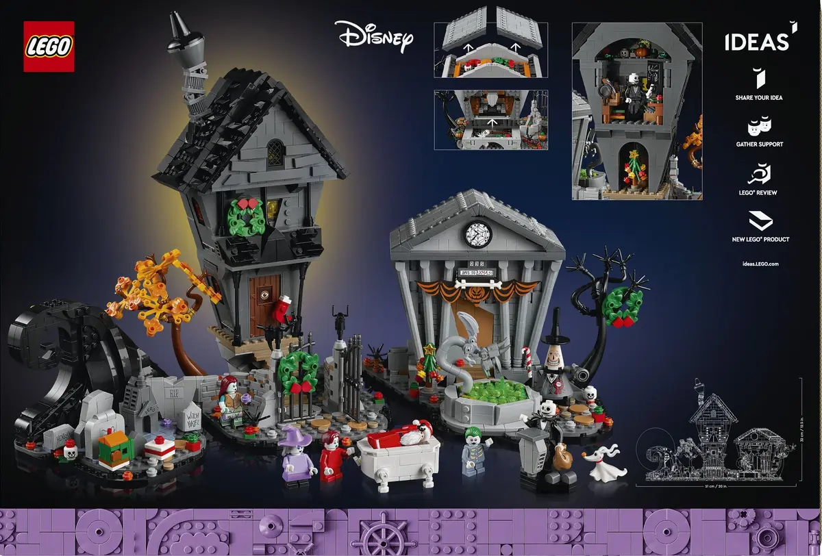 LEGO Ideas 21351 Disney Tim Burton's The Nightmare Before Christmas set, image 5