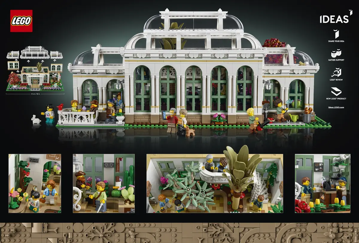 LEGO Ideas 21353 The Botanical Garden set, image 2