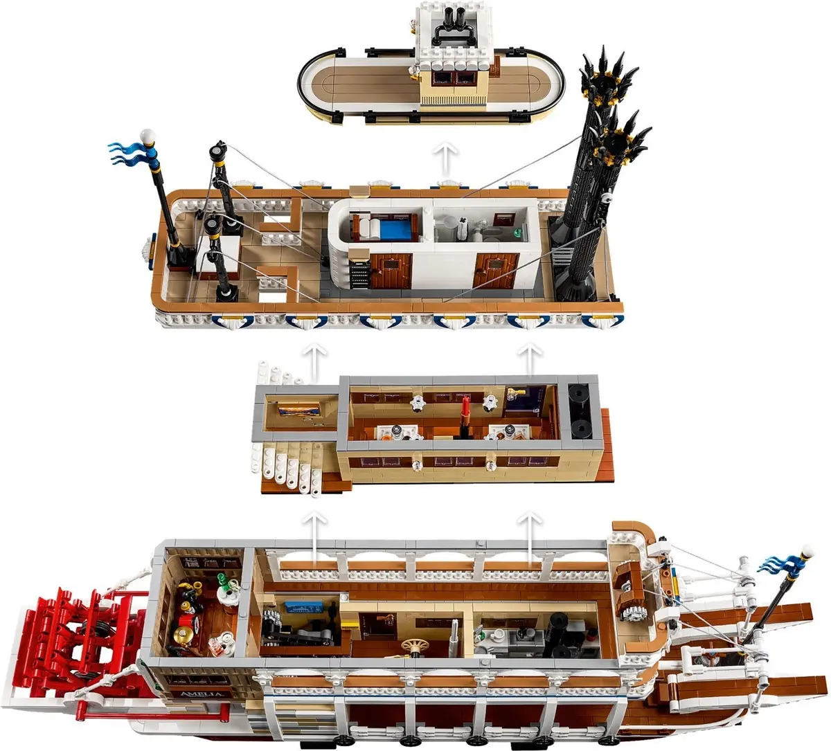 LEGO Ideas 21356 River Steamboat set, image 13
