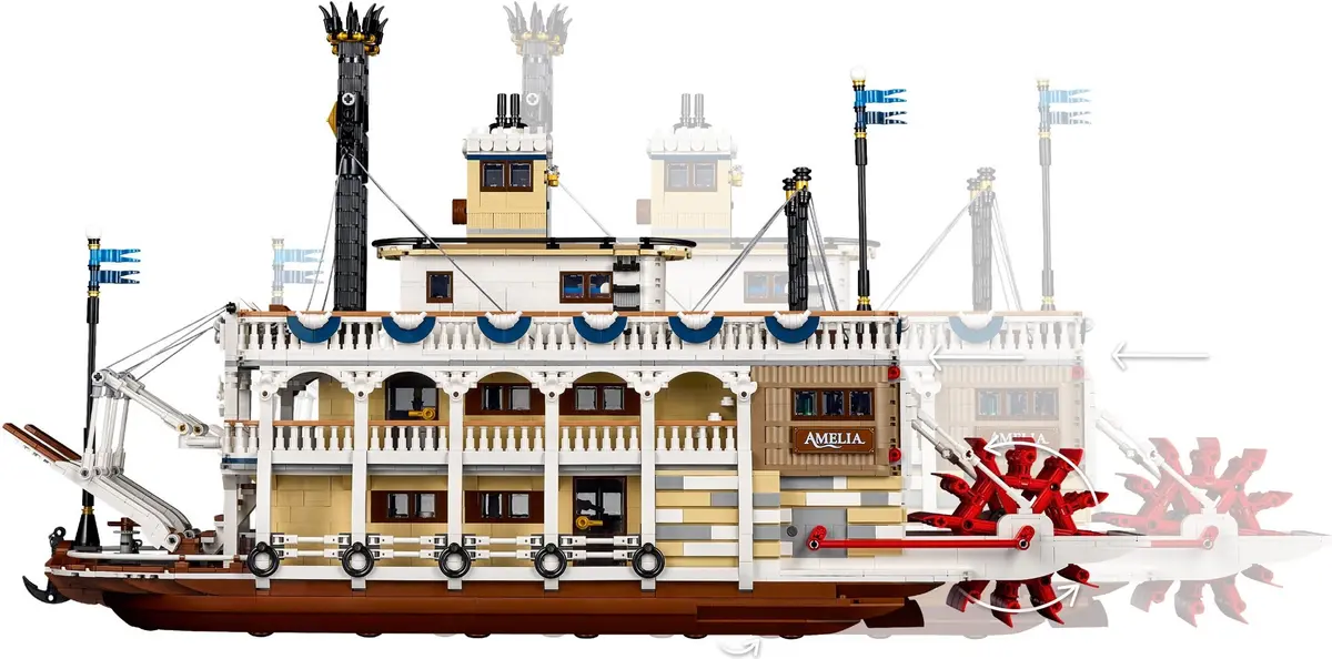 LEGO Ideas 21356 River Steamboat set, image 15